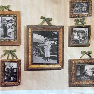 Vintage Gold Picture Frame Set. For wall or tabletop.